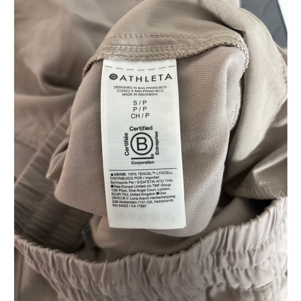 Athleta Small Tencel Drawstring Pull On Elastic Waist Casual Cargo Pocket Pant - Picture 9 of 9